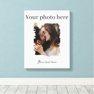 Lienzo Fotos personalizadas de pareja adorable