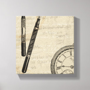 Lienzo Fountain Pens and Watchface con notas
