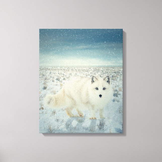 Lienzo Fox ártica (Anverso)
