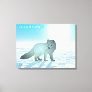 Lienzo Fox Ártica - Groenlandia