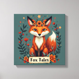 Lienzo Fox Tales Boho Woodland Animal