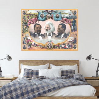Lienzo Fr3d3rick Bailey Douglass con negro abolicionista