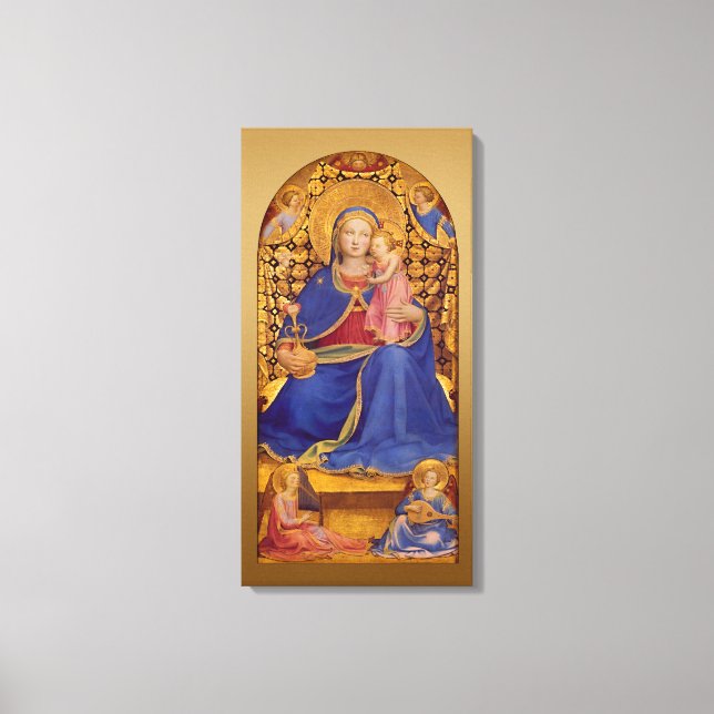 Lienzo Fra Angelico Virgen de la Humildad CC0568 (Anverso)