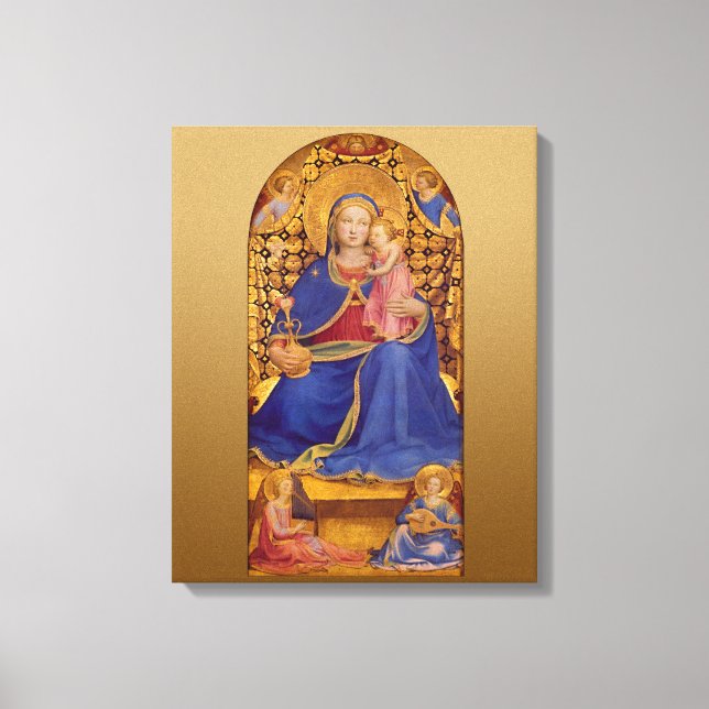 Lienzo Fra Angelico Virgen de la Humildad CC0568 (Anverso)