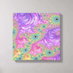 Lienzo Fractal arcoiris