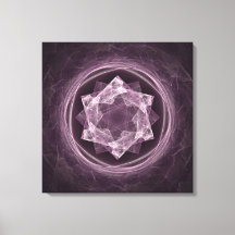 Fractal Morado Grisáceo Oscuro Abstracto