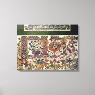 Lienzo Fragmento de la materia textil que representa