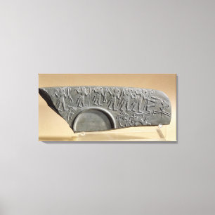 Lienzo Fragmento de la paleta de los cazadores