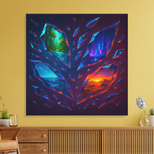 Lienzo Fragmentos de imaginación Surreal Gift Canvas Art