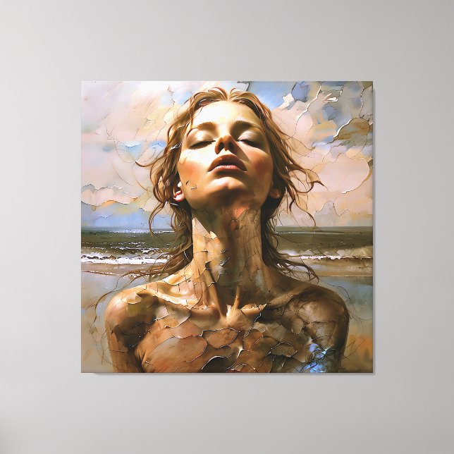 Lienzo Fragmentos de la "Ophira" del mar (Anverso)