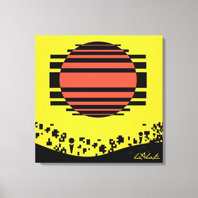 Lienzo Fragmentos Lanzados de Memphis (Anverso)