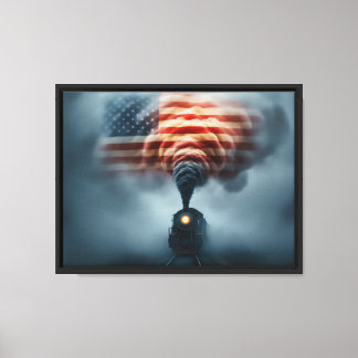 Lienzo Framed Canvas Art-All Aboard the Freedom Train