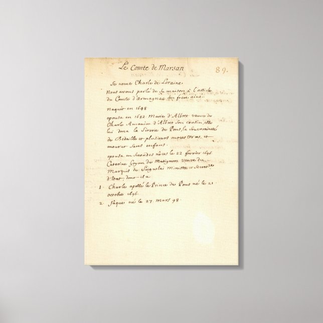 Lienzo Francia 54 (Anverso)