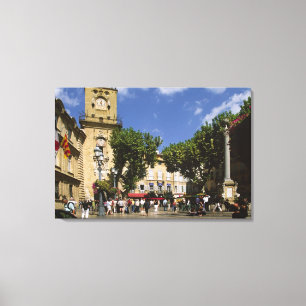 Lienzo Francia, Aix en Provenza, La Place de la Maire