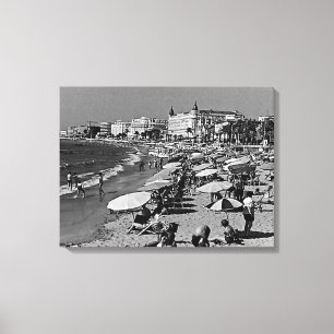 Lienzo Francia antigua Cannes la playa