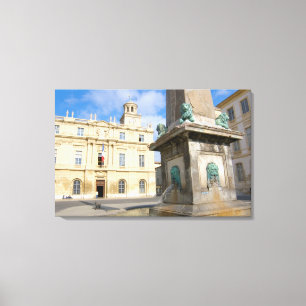 Lienzo Francia, Arles, Provenza, Place de la la