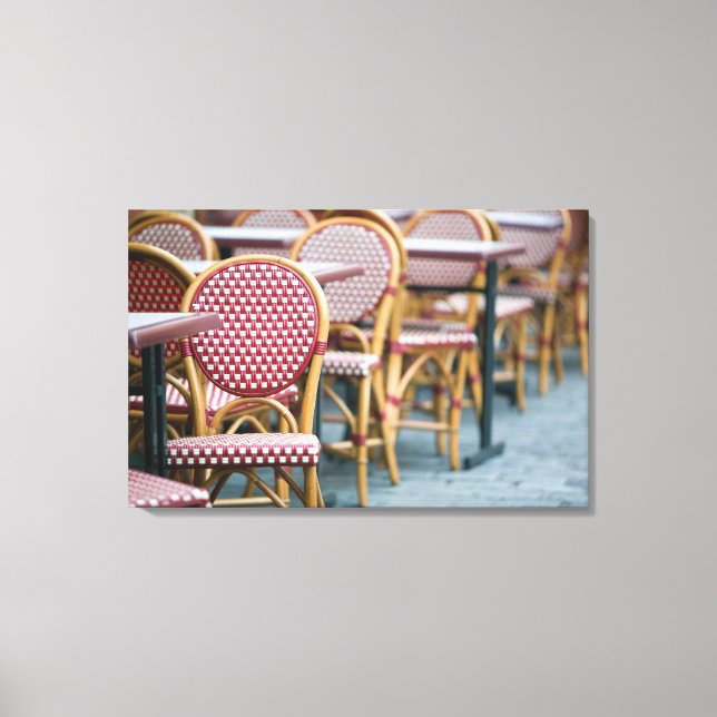 Lienzo FRANCIA, PARÍS, Montmartre: Place du Tertre, Café (Anverso)