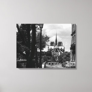 Lienzo Francia vintage París notre dame isla saint louis