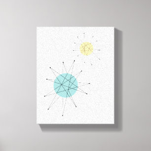 Lienzo Franciscano Starburst Mid Century Canvas modernas