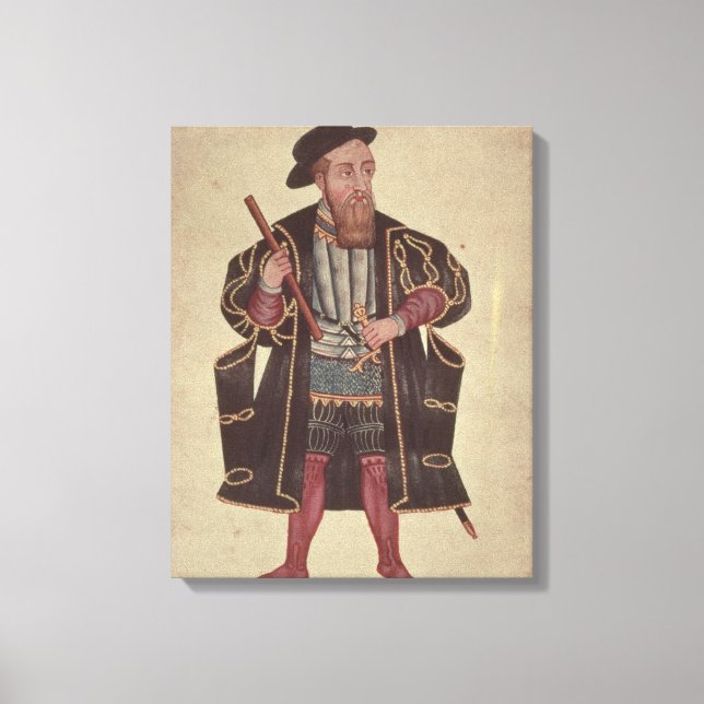 Lienzo Francisco de Almeida, ilustracion (Anverso)