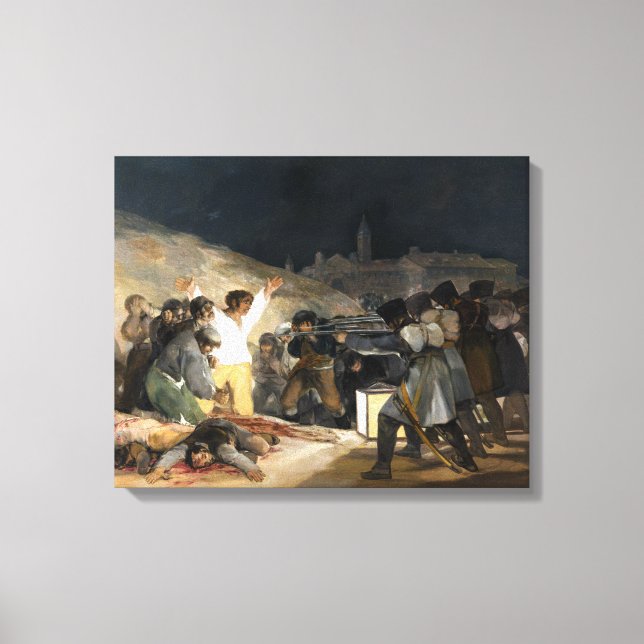 Lienzo Francisco de Goya Tercer de mayo de 1808 (Anverso)