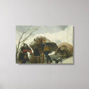 Lienzo Francisco Goya - Escena de invierno