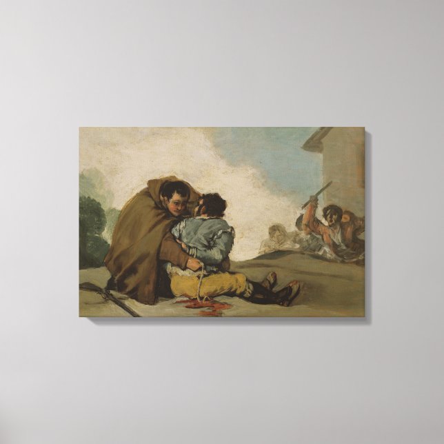 Lienzo Francisco Goya - Friar Pedro Binds El Maragato (Anverso)