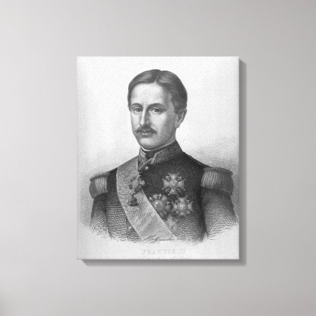 Lienzo Francisco II de las dos Sicilia (Anverso)