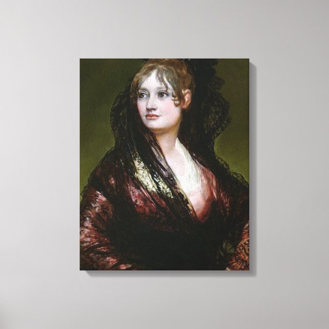 Lienzo Francisco José de Goya y Lucientes | Dona Isabel d (Anverso)