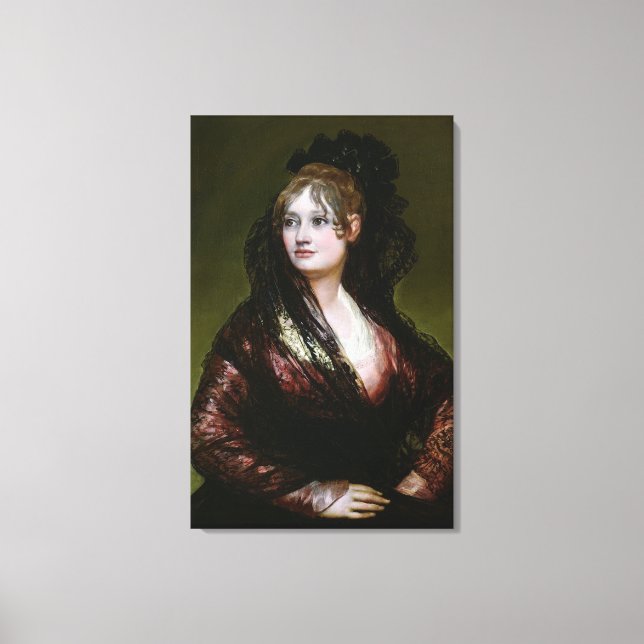 Lienzo Francisco José de Goya y Lucientes | Dona Isabel d (Anverso)