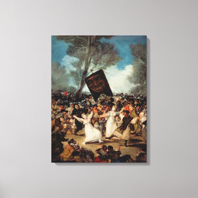 Lienzo Francisco José de Goya y Lucientes | El entierro d (Anverso)