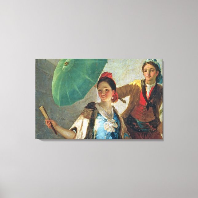Lienzo Francisco José de Goya y Lucientes | La Parasol, (Anverso)