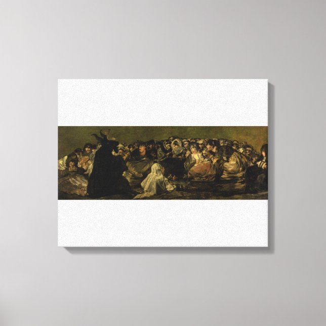 Lienzo Francisco José de Goya y Lucientes | Las brujas" (Anverso)