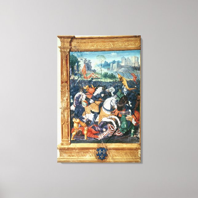Lienzo Francois I en la batalla de Marignano (Anverso)