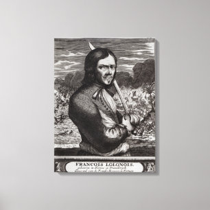 Lienzo Francois Lolonois, general del francés