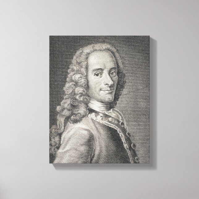 Lienzo Francois Marie Arouet de Voltaire (Anverso)