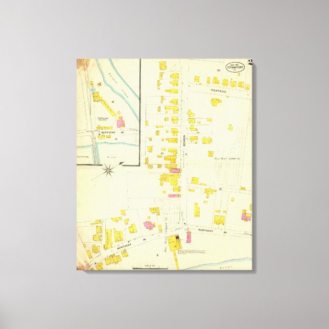 Lienzo Frankfort, Kentucky (Anverso)