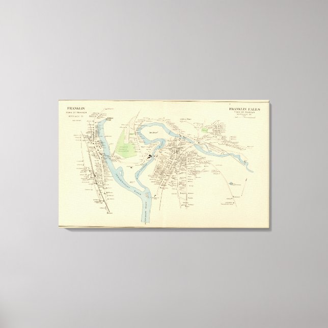 Lienzo Franklin Falls (Anverso)