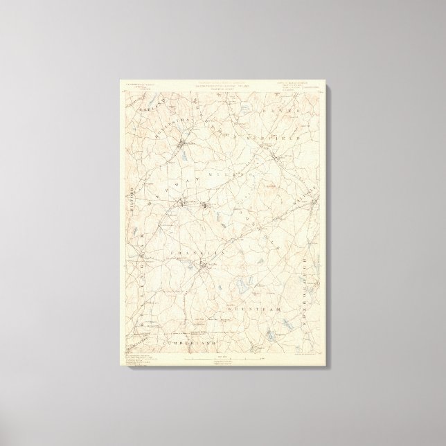 Lienzo Franklin, Massachusetts (Anverso)
