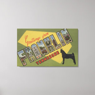 Lienzo Franklin, Tennessee - Escenas de letras grandes