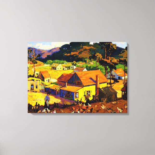 Lienzo Franz Bischoff - Por la tarde Idyl, Cambria (Anverso)