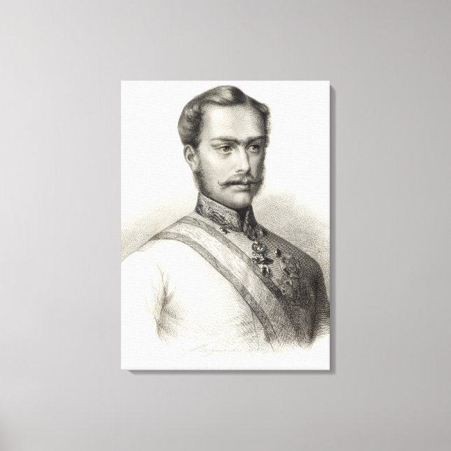 Lienzo Franz José I, Emperador de Austria (Anverso)