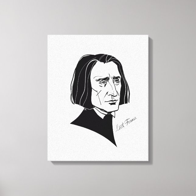 Lienzo Franz Liszt (Anverso)