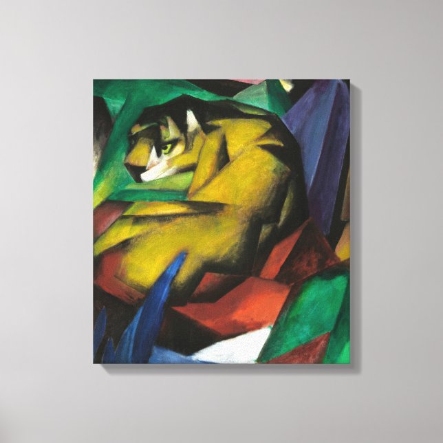 Lienzo Franz Marc The Tiger (Anverso)