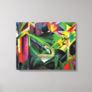 Lienzo Franz Marc - Venado en un Jardín Monasterio