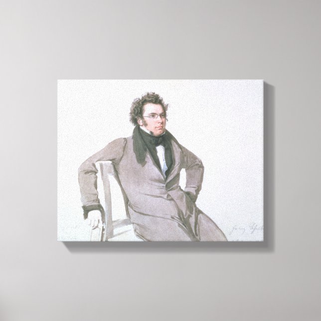 Lienzo Franz Schubert, 1825 (Anverso)