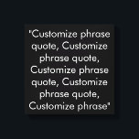 Lienzo frase personalizado cita elegante en blanco y negr<br><div class="desc">Personalizar de impresión de lienzo elegante en blanco y negro de frase personalizado,  personalizado con nombre,  frase o texto</div>