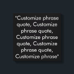 Lienzo frase personalizado cita elegante en blanco y negr<br><div class="desc">Personalizar de impresión de lienzo elegante en blanco y negro de frase personalizado,  personalizado con nombre,  frase o texto</div>