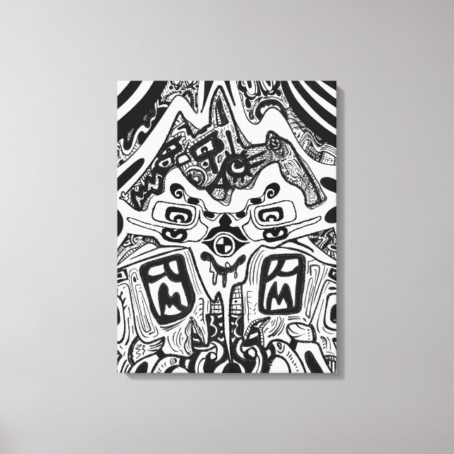 Lienzo Fraude de sombras oscuras (Anverso)