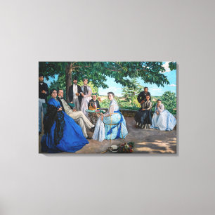 Lienzo Frédéric Bazille - La Reunión Familiar